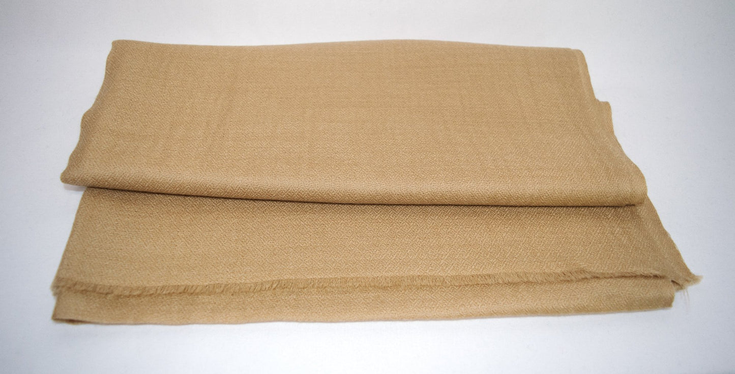 Cozy Beige Diamond Weave Pashmina Wrap for Winter