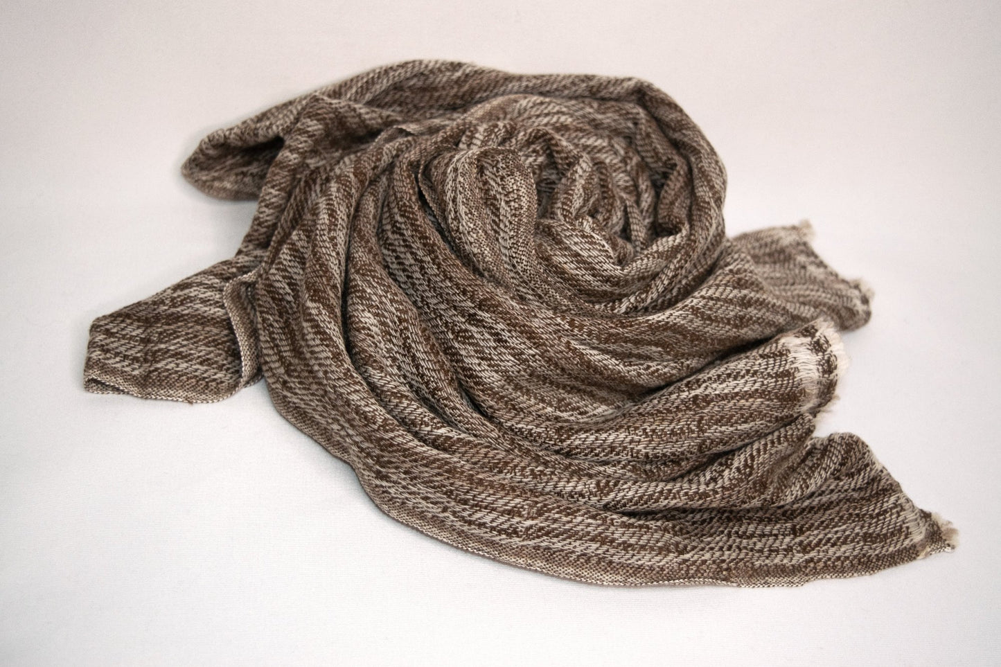 Earthy Brown Cashmere Shawl for Winter