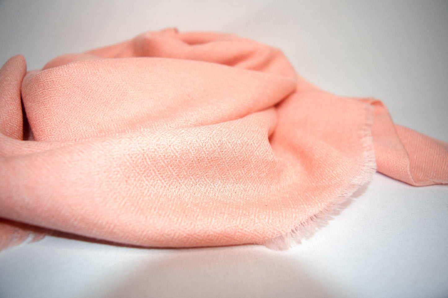 peach-colored pashmina scarf wrap