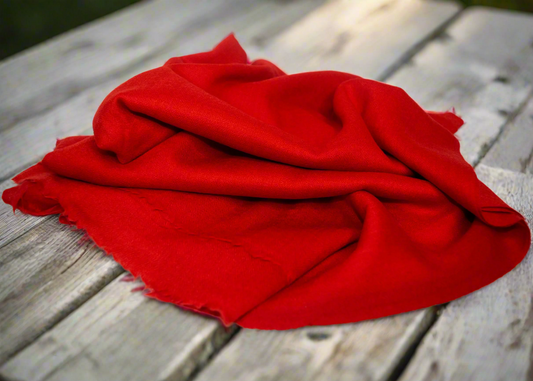 red pashmina wrap